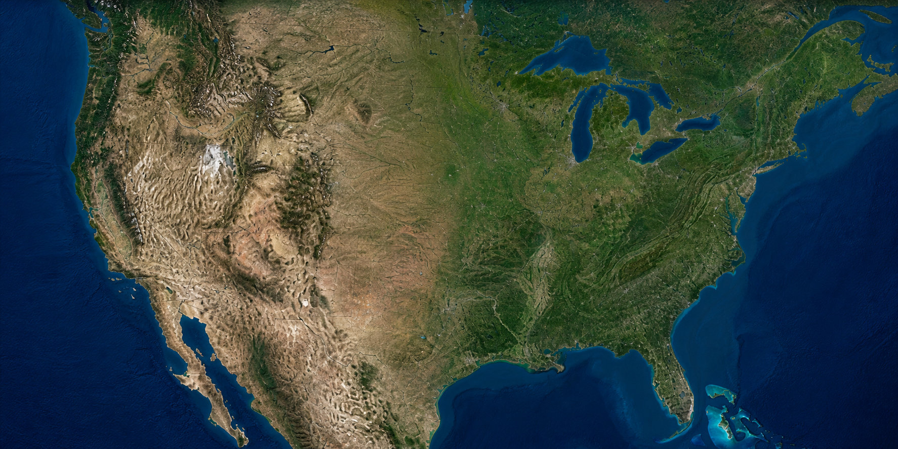 National satellite view with ranked market opportunities