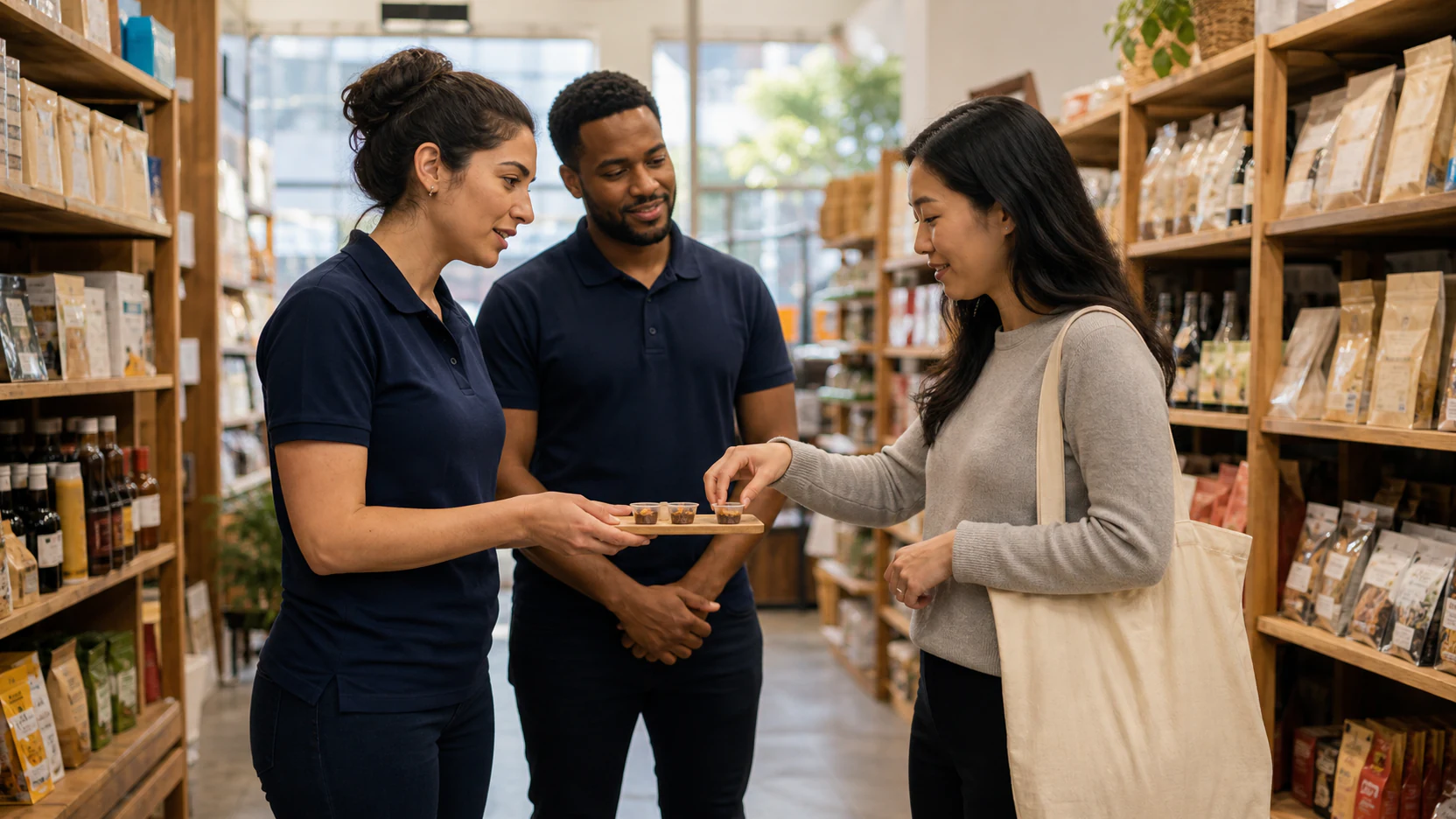 Retail product introduction and sampling moment