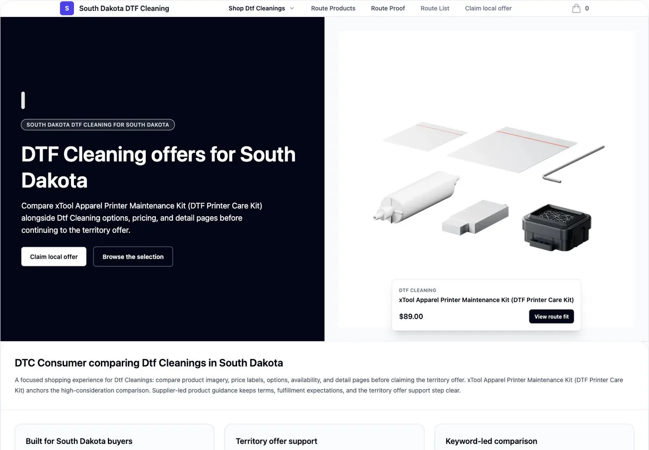 Signed ecommerce store preview generated by Market Monolith